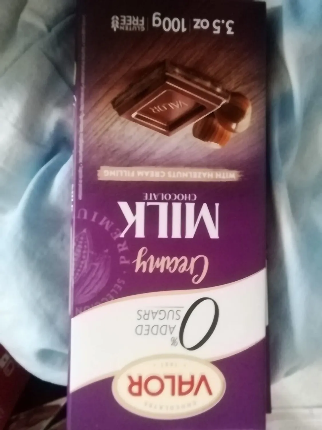 Valor Lait tablette chocolat 100g crème noisette