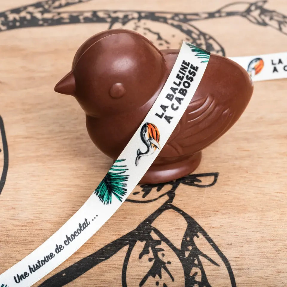 La Baleine à Cabosse poussin chocolat noir São Tomé Pâques