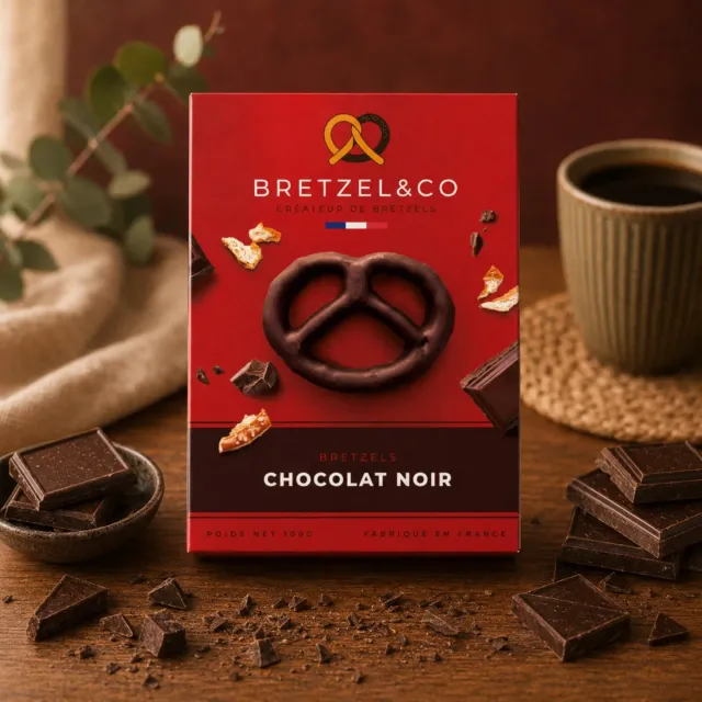 Bretzel & Co bretzel chocolat noir 55% 100g