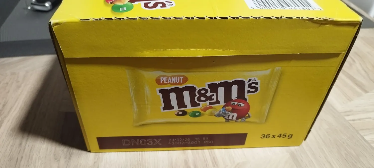 M&M'S Peanut bonbons chocolat lait cacahuètes 900g