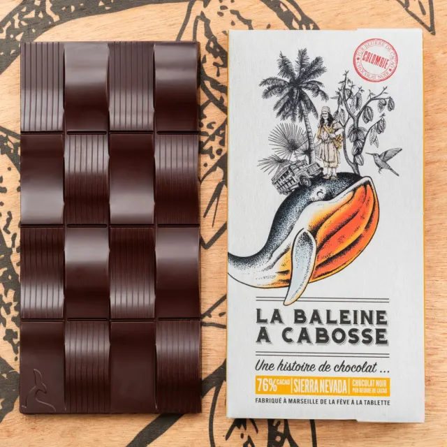La Baleine à Cabosse Colombie Sierra Nevada tablette noir 76%