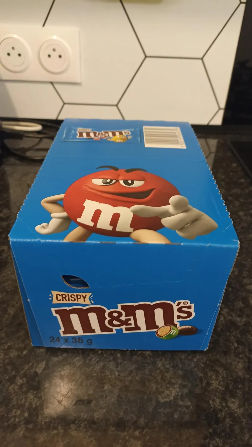 M&M's Crispy bonbons 24x36g riz soufflé lait
