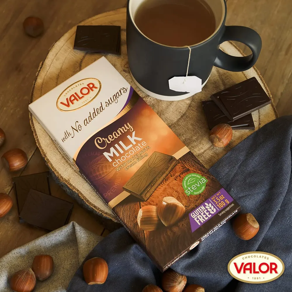Valor Lait tablette chocolat 100g crème noisette