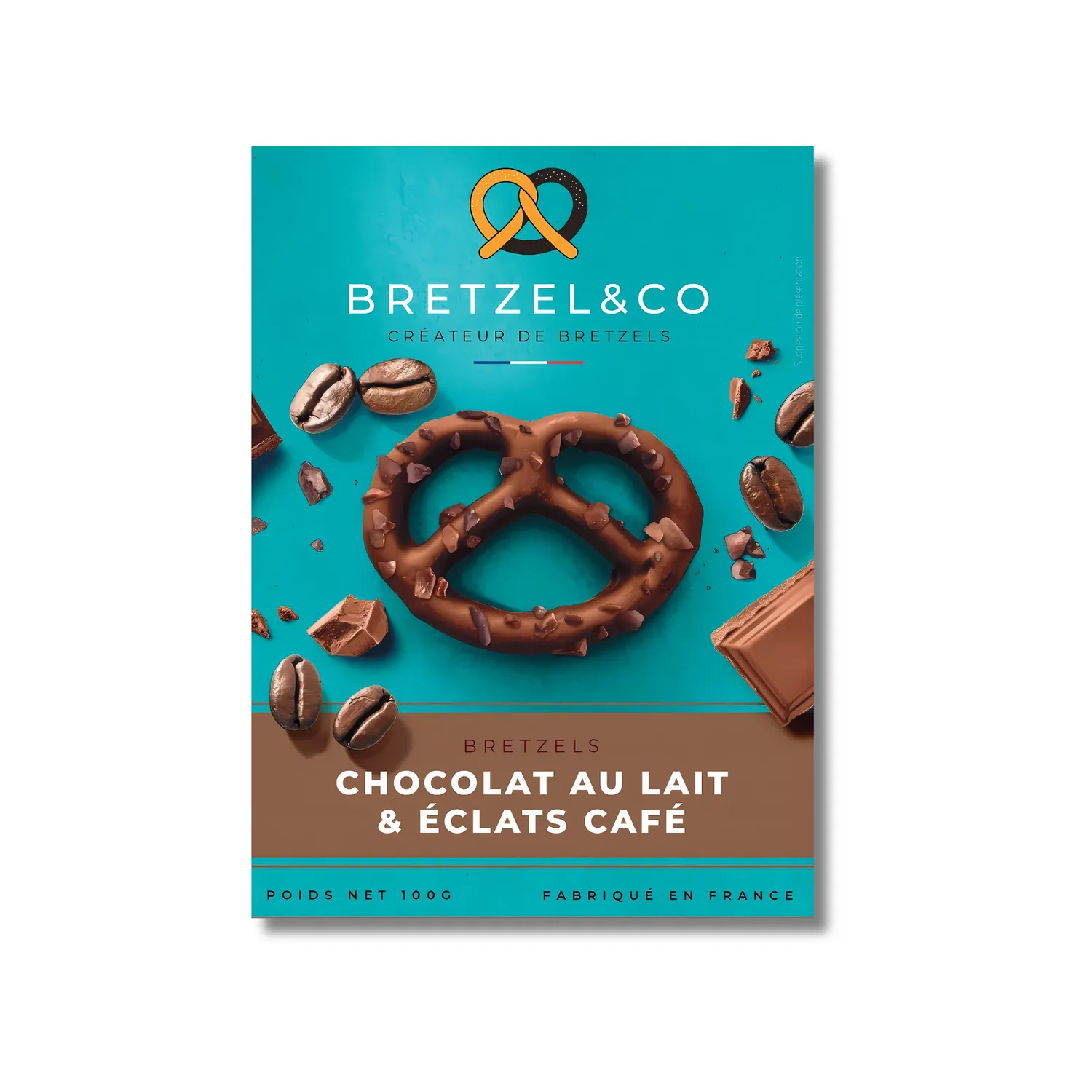 Bretzel & Co Lait bretzel chocolat 100g éclats café arabica