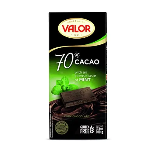 Valor Premium Noir 70% Menthe tablette 100g vegan