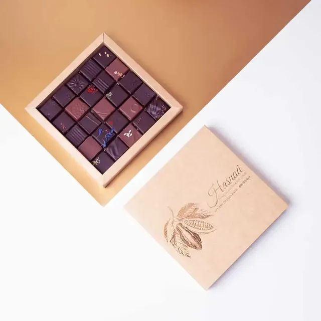 Hasnaâ Écrin 25 chocolats coffret 150g assortiment