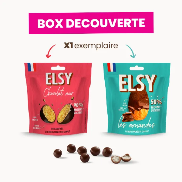 Elsy Box Découverte coffret chocolat -90% sucre 8 recettes