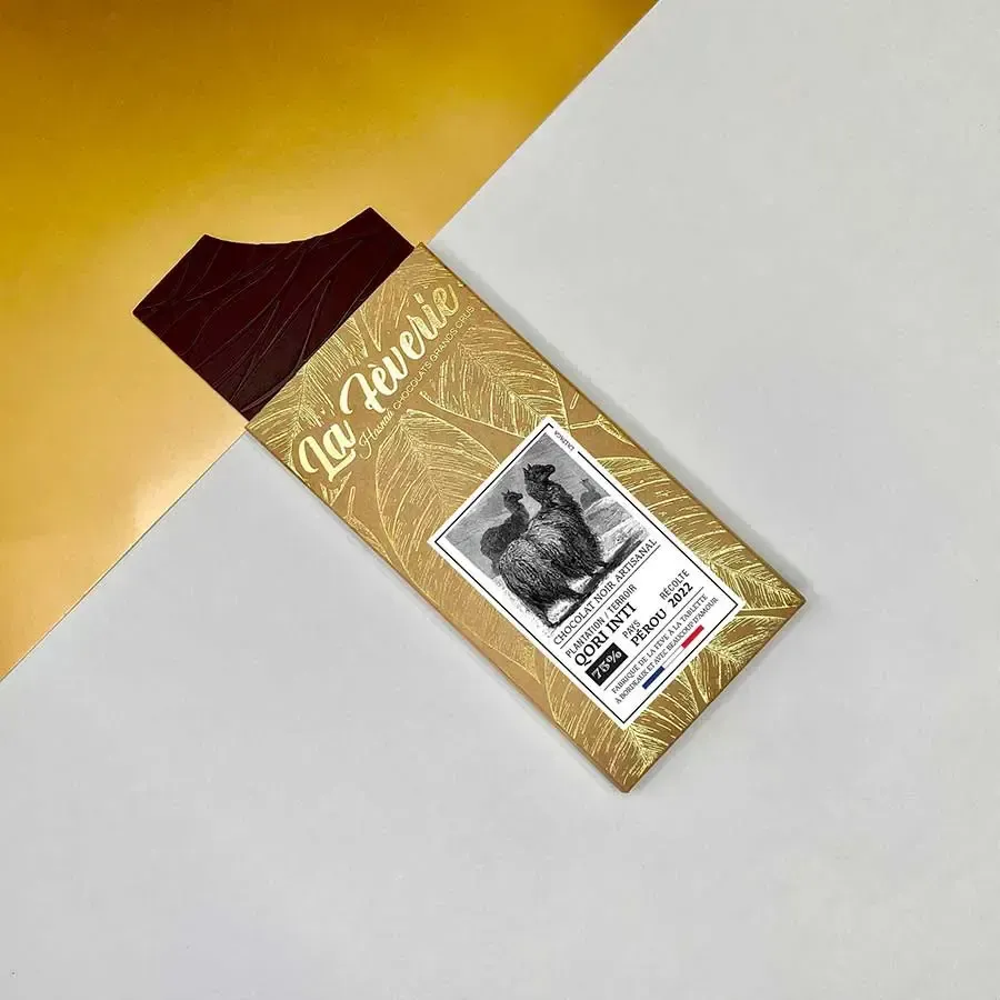 Hasnaâ Pérou Qori Inti 75% tablette 56g mandarine