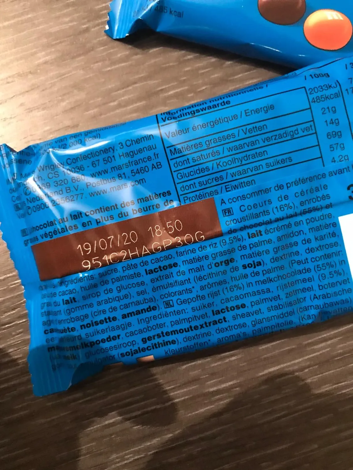 M&M's Crispy bonbons 24x36g riz soufflé lait