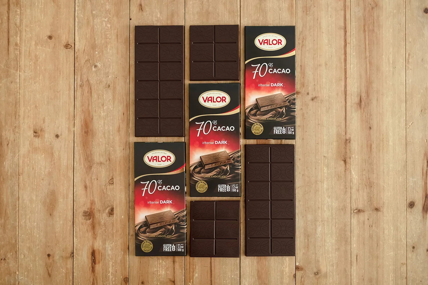 Valor Premium chocolat noir 70% tablette 100g vegan