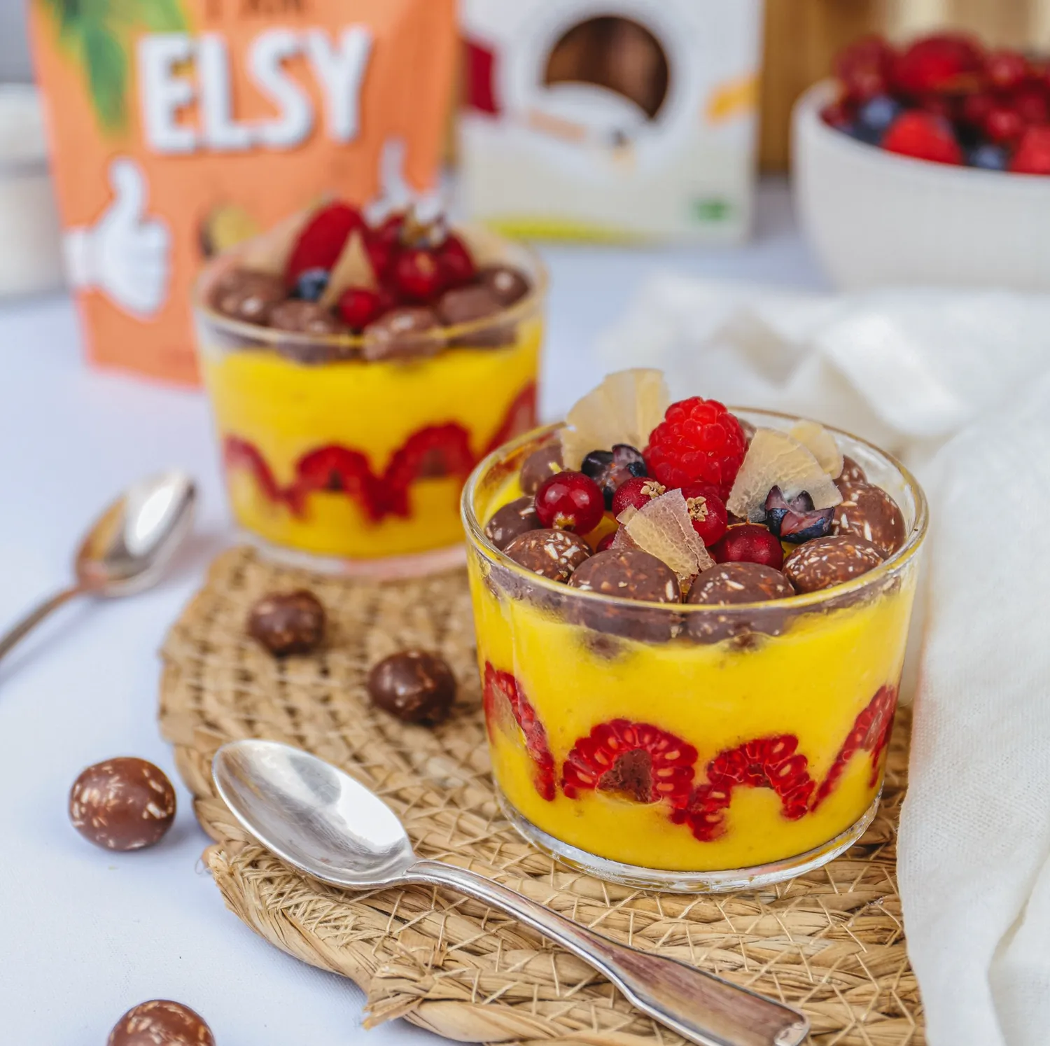 Elsy Billes chocolat coco lait snack 4x50g allégé