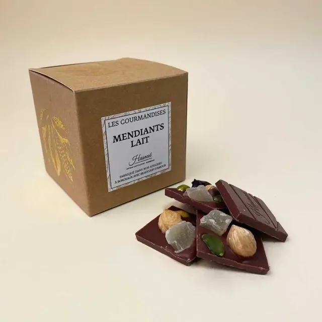 Hasnaâ Mendiants Lait chocolats 100g lait ananas