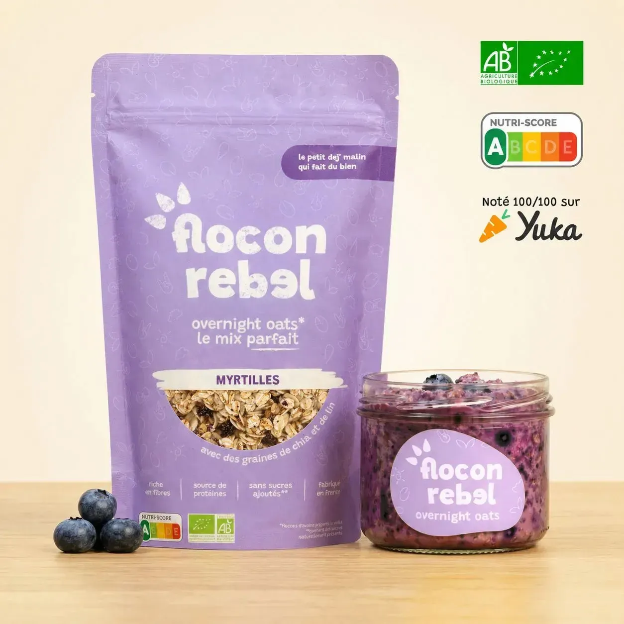 Elsy Flocon Rebel Box Découverte overnight oats 4x315g