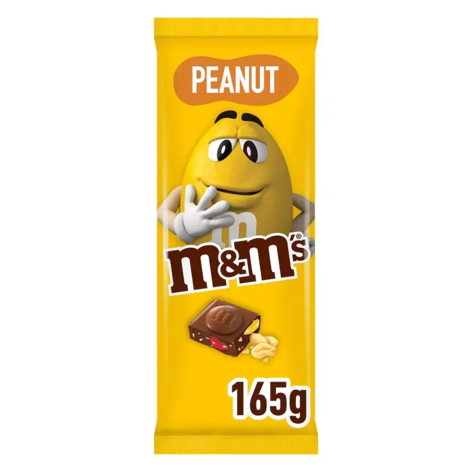 M&M's Peanut tablette chocolat lait 165g cacahuètes