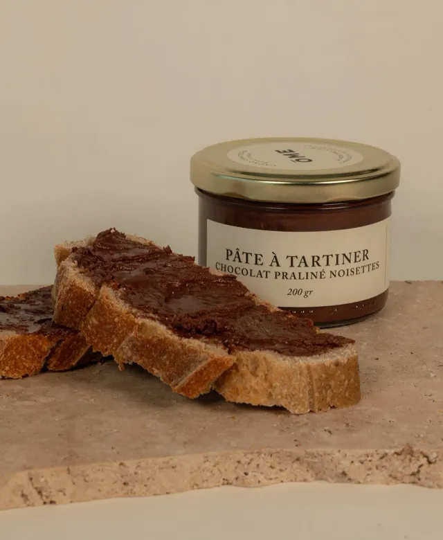 Ôme Pâte à tartiner praliné noisettes 200g peu sucrée