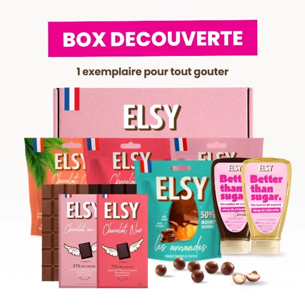 Elsy Box Découverte coffret chocolat -90% sucre 8 recettes