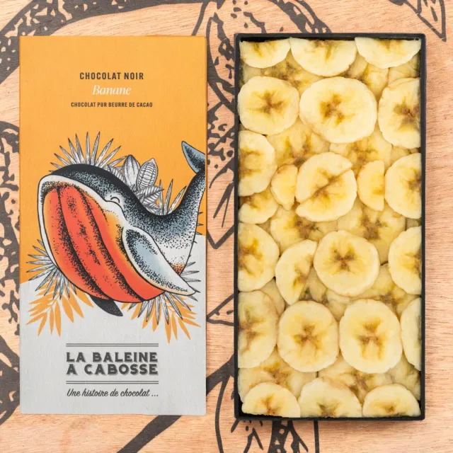 La Baleine à Cabosse Tablette chocolat noir 65% banane