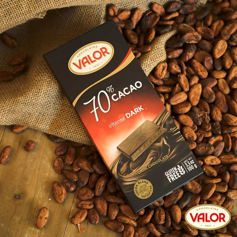 Valor Premium chocolat noir 70% tablette 100g vegan