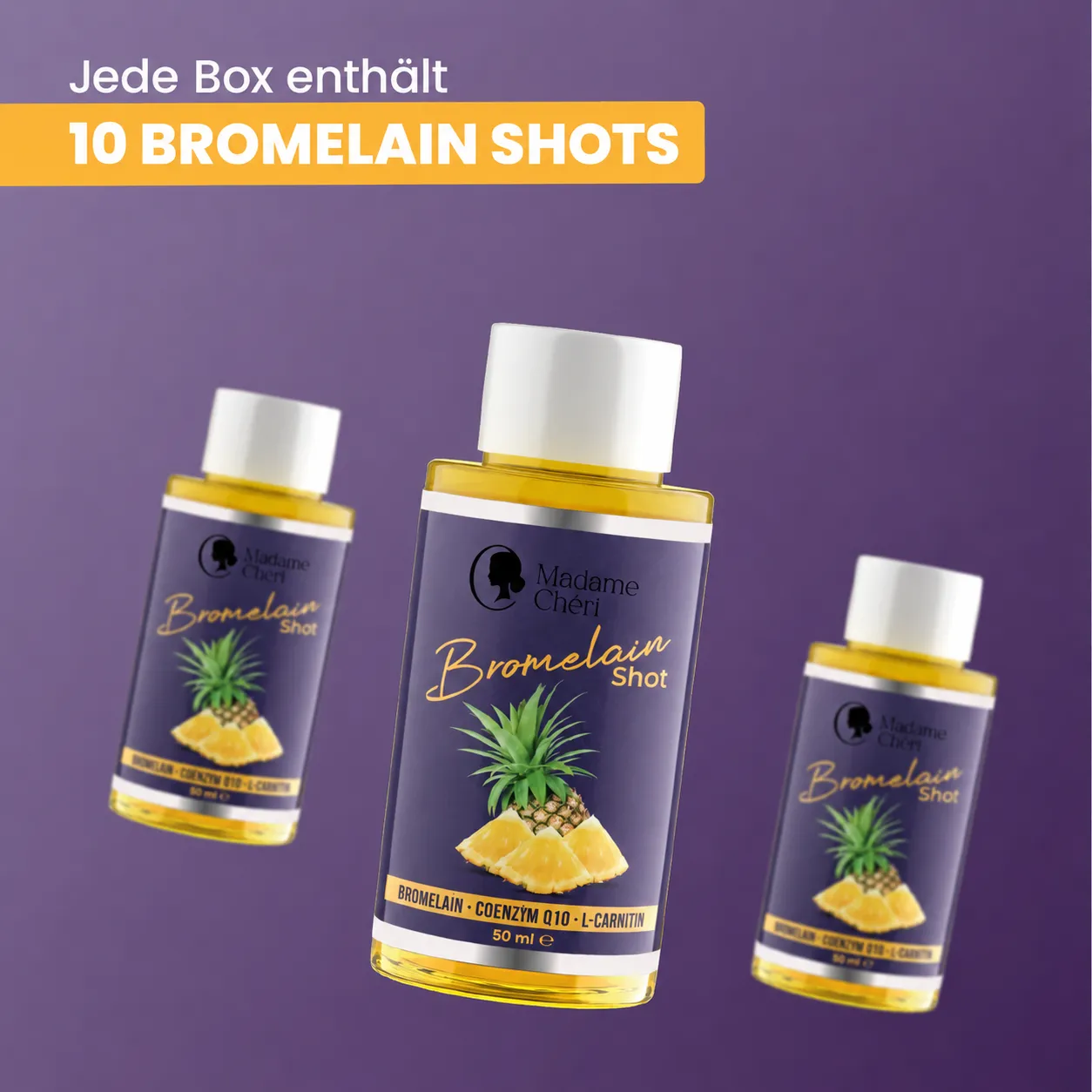 Madame Chéri Bromélaïne shot 10x50 g ananas