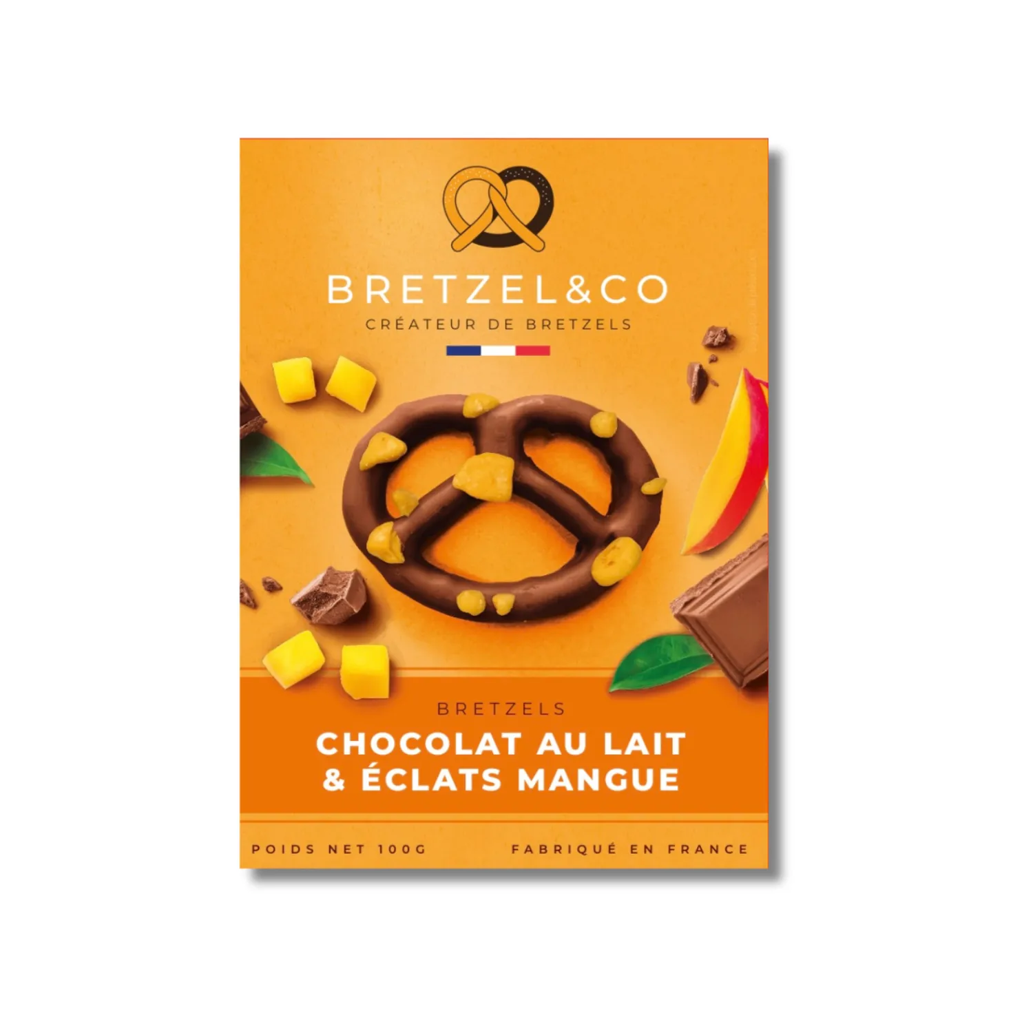 Bretzel & Co bretzel chocolat au lait mangue 100g