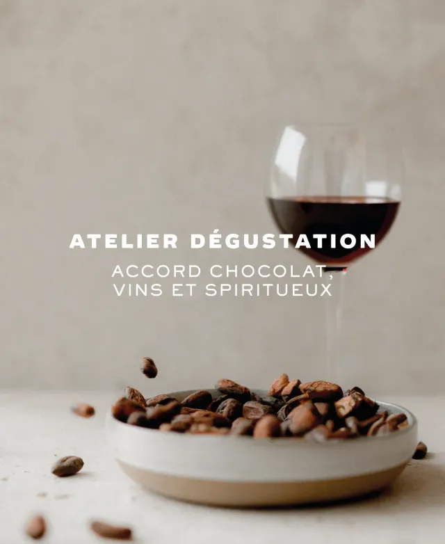 Ôme atelier dégustation accords chocolats vins spiritueux