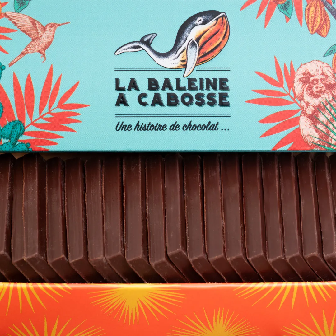 La Baleine à Cabosse Tumaco Colombie 76% carrés chocolat noir