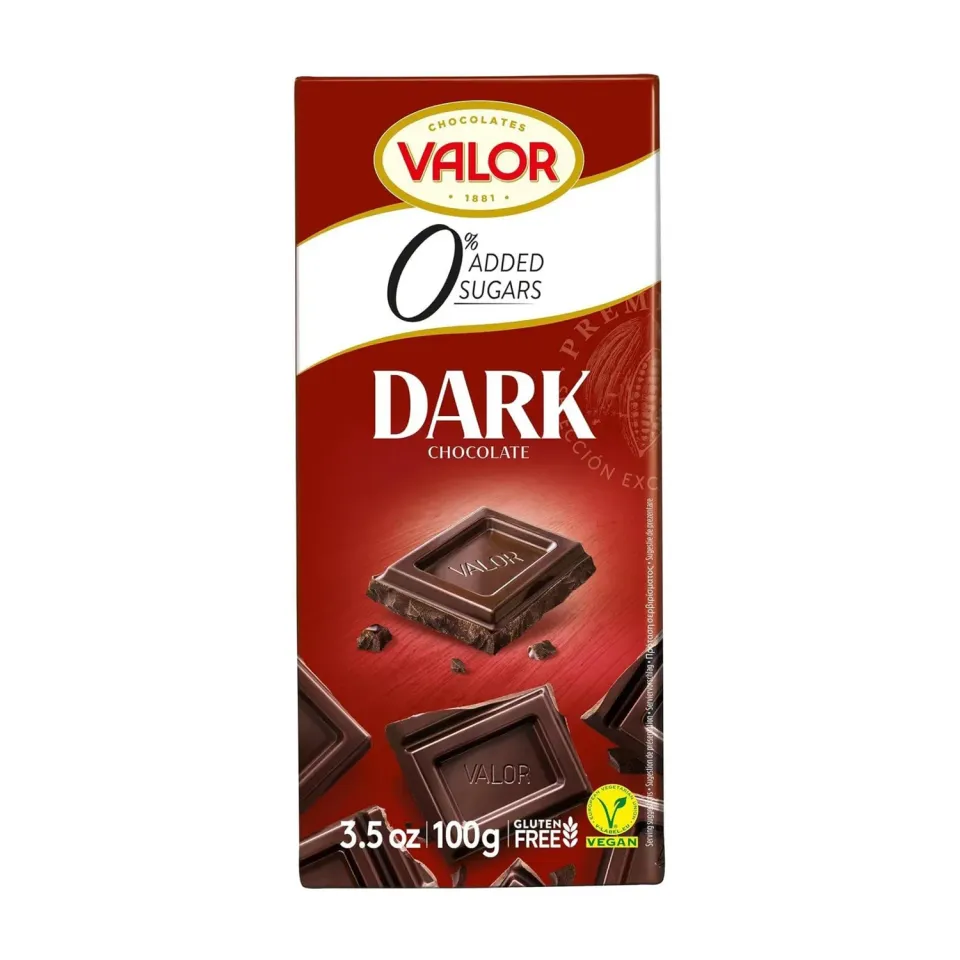 Valor Noir 52% Stevia tablette 100g sans sucre