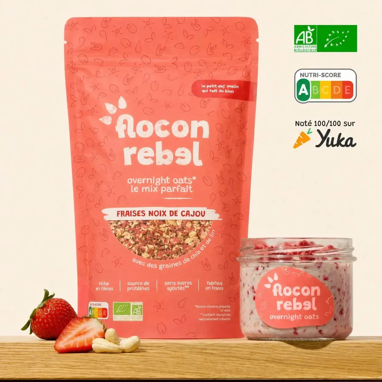 Elsy Flocon Rebel Box Découverte overnight oats 4x315g