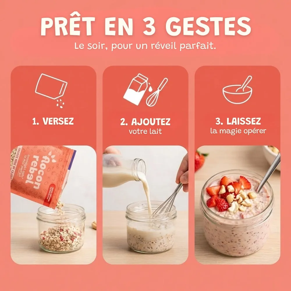 Elsy Flocon Rebel Box Découverte overnight oats 4x315g