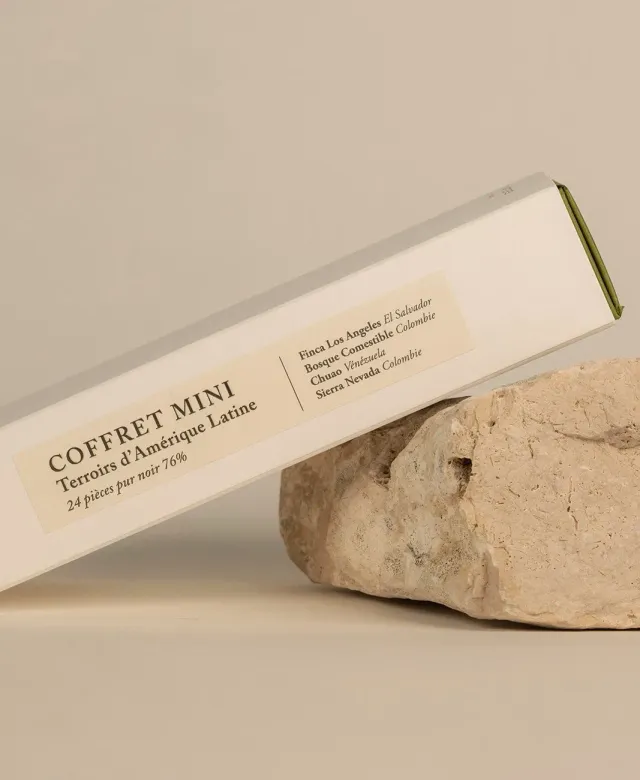 Ôme Terroirs Amérique Latine 76% coffret 24 mini chocolat noir