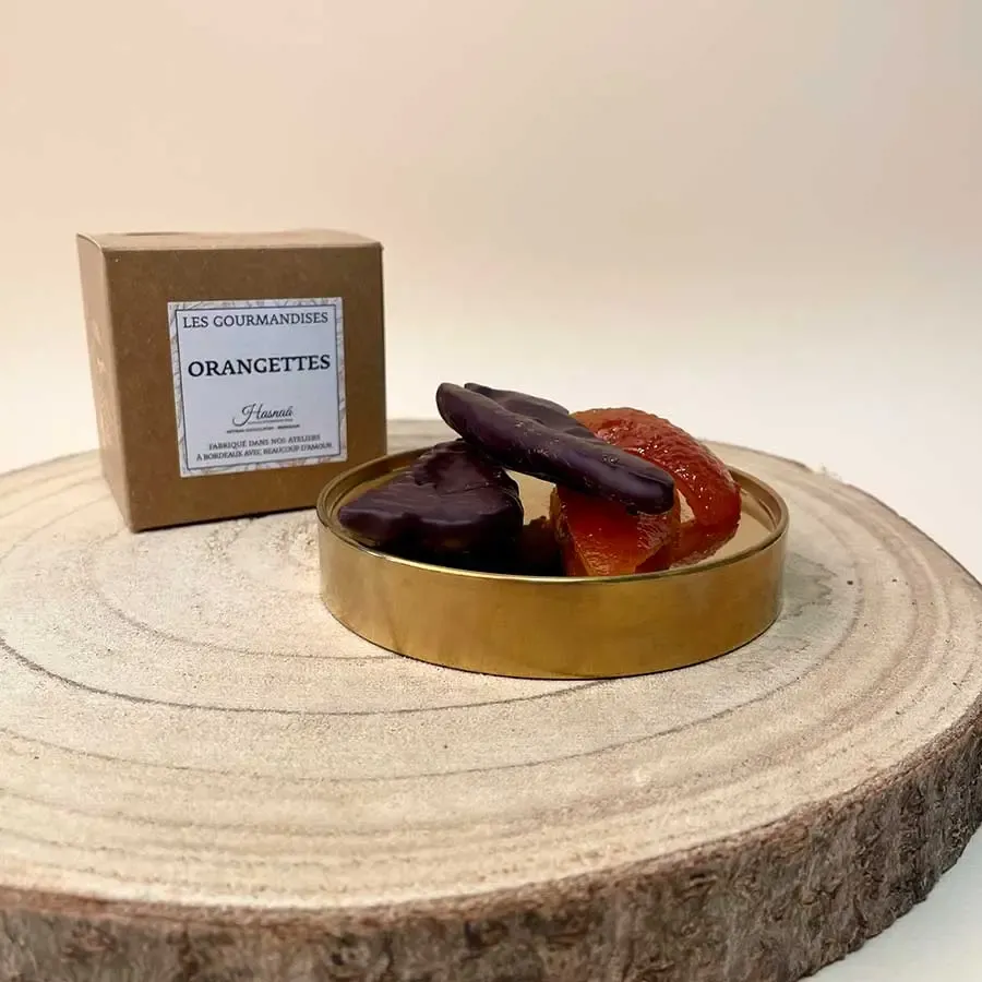 Hasnaâ Orangettes chocolat orange 100g écorce confite