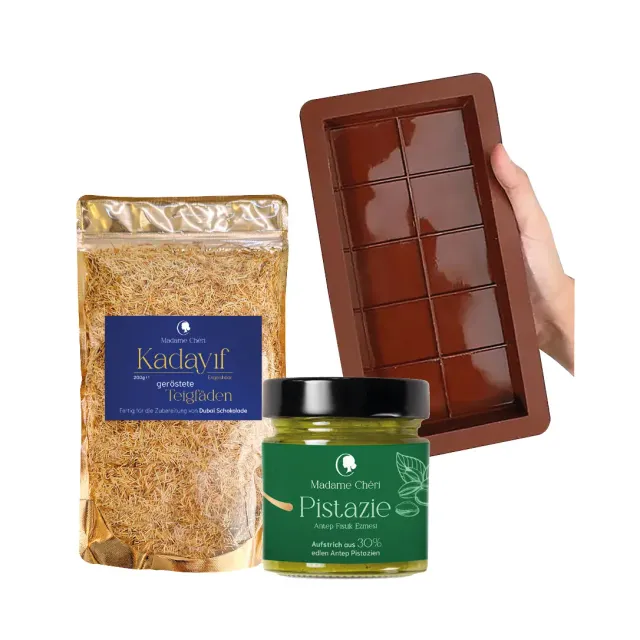 Madame Chéri Dubai Style kit chocolat pistache kadayif moule