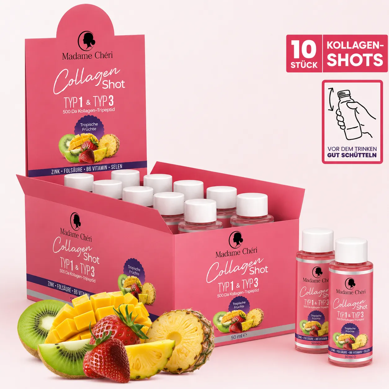 Madame Chéri Collagène shot 10x50 g beauté