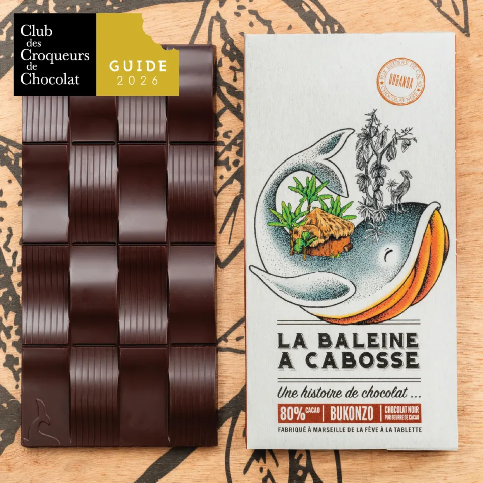 La Baleine à Cabosse Bukonzo tablette Ouganda 80% cacao