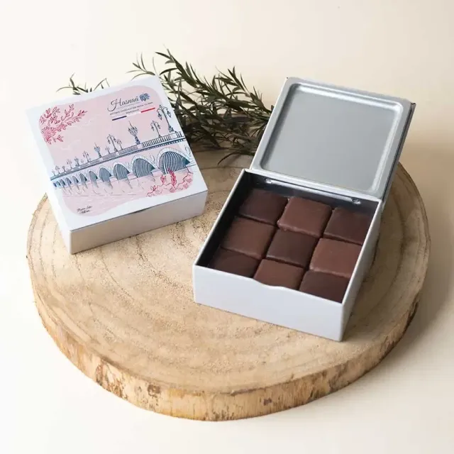 Hasnaâ Sablés Coco & Cacao coffret 175g Pont de Pierre
