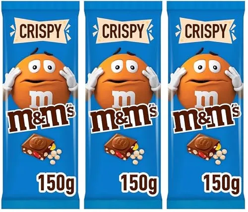 M&M's Crispy tablette chocolat au lait 150g riz soufflé