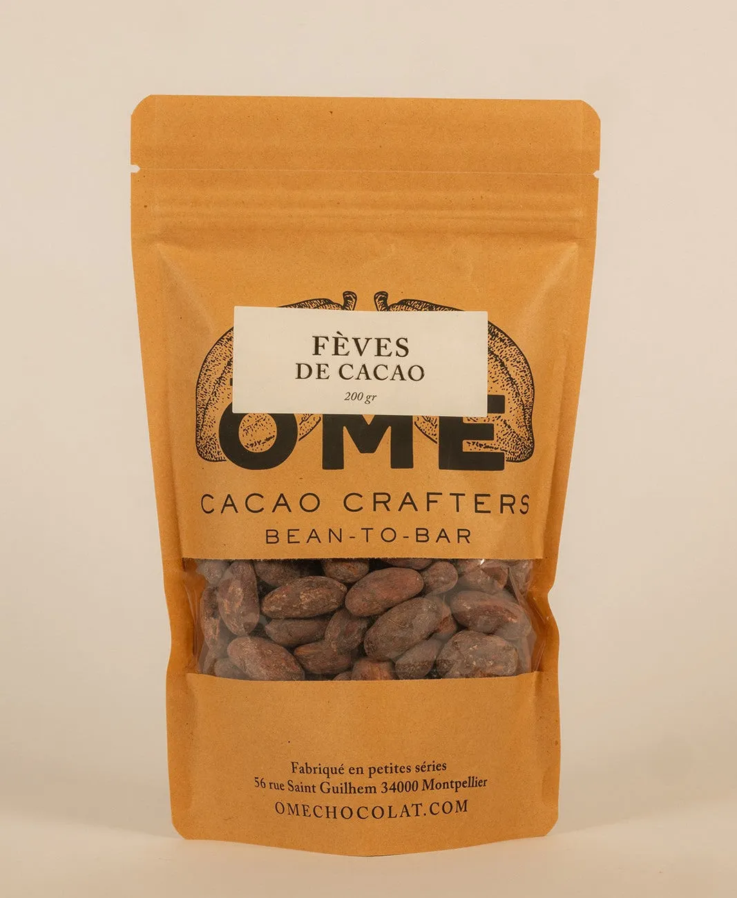 Ôme Fèves de cacao torréfiées basse température