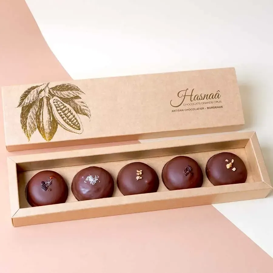 Hasnaâ Nénés Pralinés Lait les 5 guimauve vanille