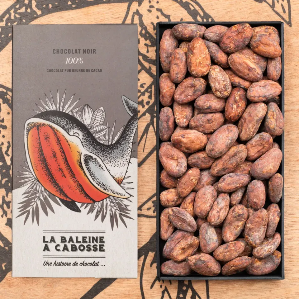 La Baleine à Cabosse tablette chocolat noir 100% Colombie