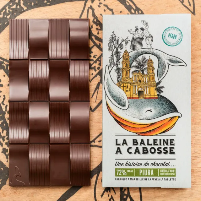 La Baleine à Cabosse tablette Pérou Piura 72% noir