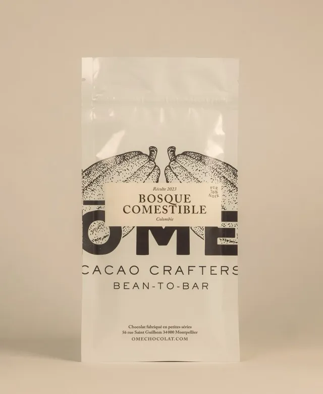 Ôme Bosque Comestible Colombie tablette chocolat noir 76% boisé