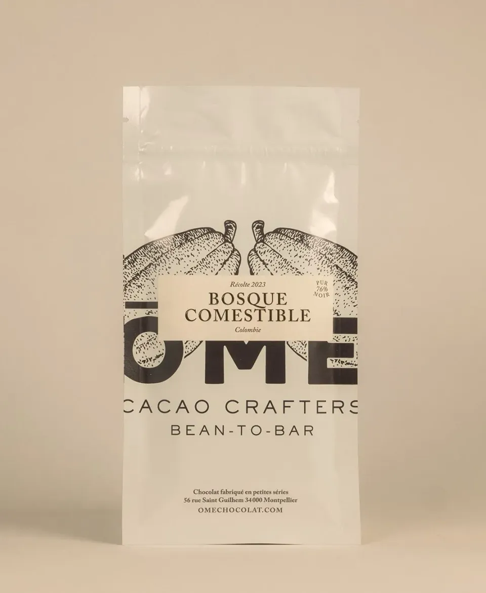 Ôme Bosque Comestible Colombie tablette chocolat noir 76% boisé