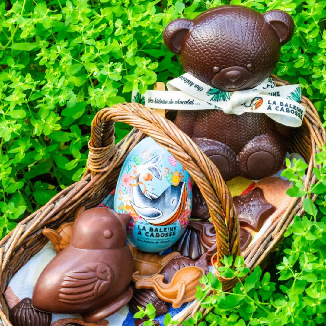 La Baleine à Cabosse poussin chocolat noir São Tomé Pâques
