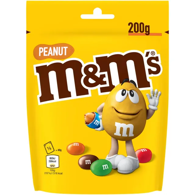 M&M's Peanut bonbons chocolat cacahuètes 200g