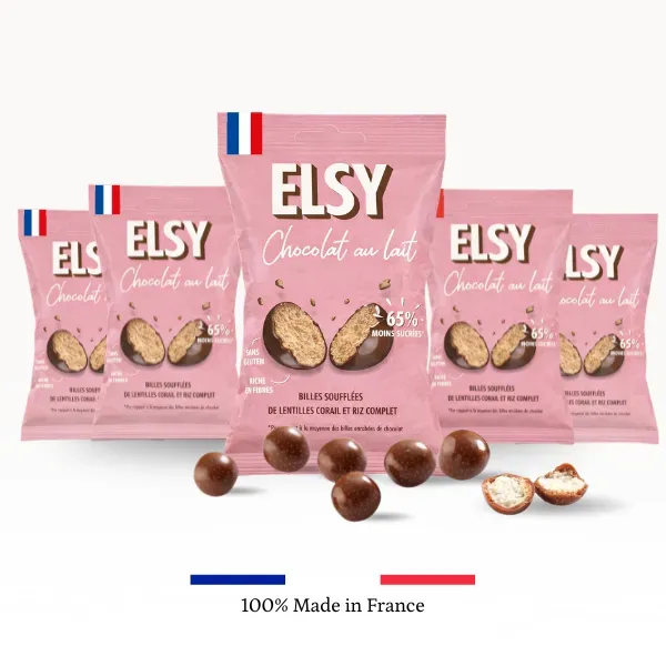 Elsy Billes Chocolat au Lait billes 5x30g sans gluten