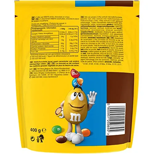 M&M's Mix bonbons chocolat 400g 3 variétés crispy