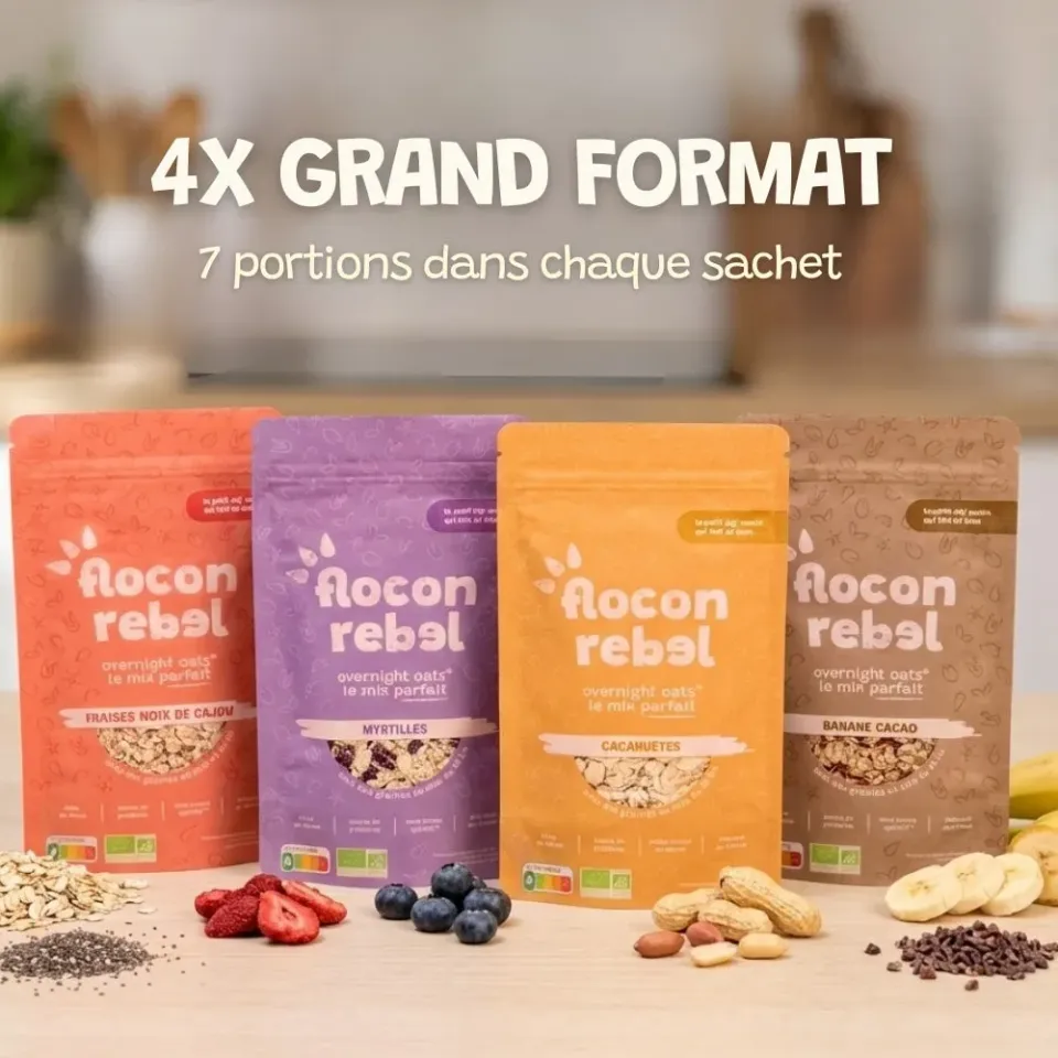 Elsy Flocon Rebel Box Découverte overnight oats 4x315g