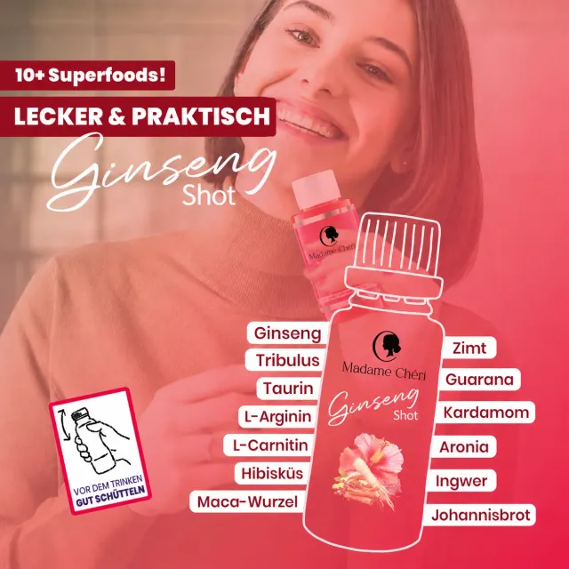 Madame Chéri ginseng shot 10x50g display