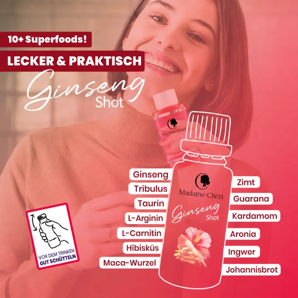 Madame Chéri ginseng shot 10x50g display