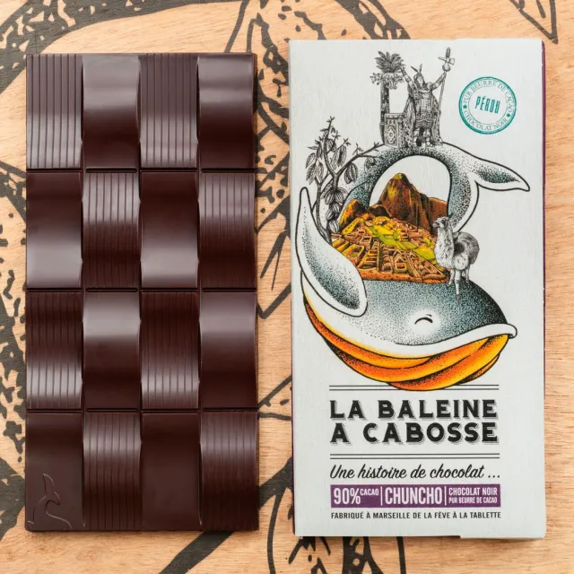 La Baleine à Cabosse tablette Pérou Chuncho 90% grand cru